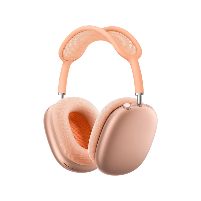 ‫آيربودز ماكس باللون البرتقالي (٢٠٢٤)، سماعات لاسلكية فاخرة بتقنيات صوت متقدمة وميزة إلغاء الضوضاء، متوفرة لدى تميمي بروجكتس في قطر.‬