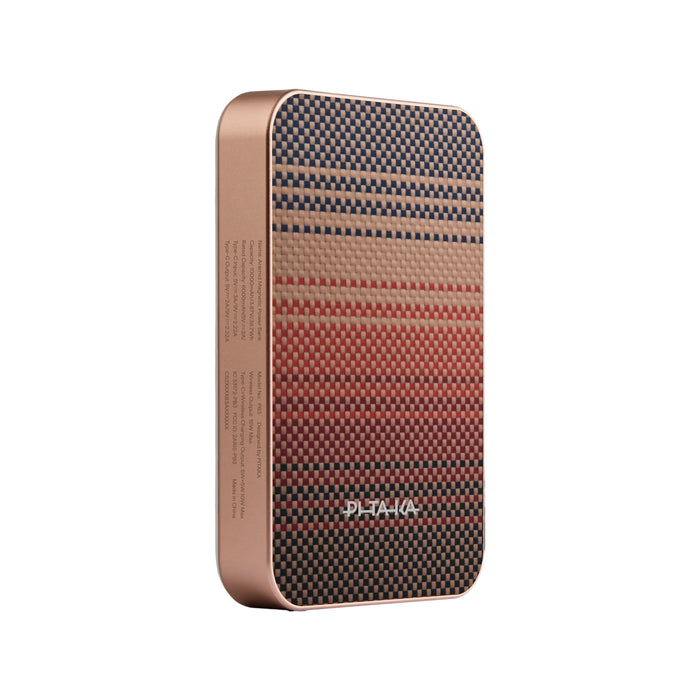 Pitaka Magnetic Power Bank 10000mAh Qi2 Wireless, Slim design for daily use and portability. TaMiMi Projects Qatar.