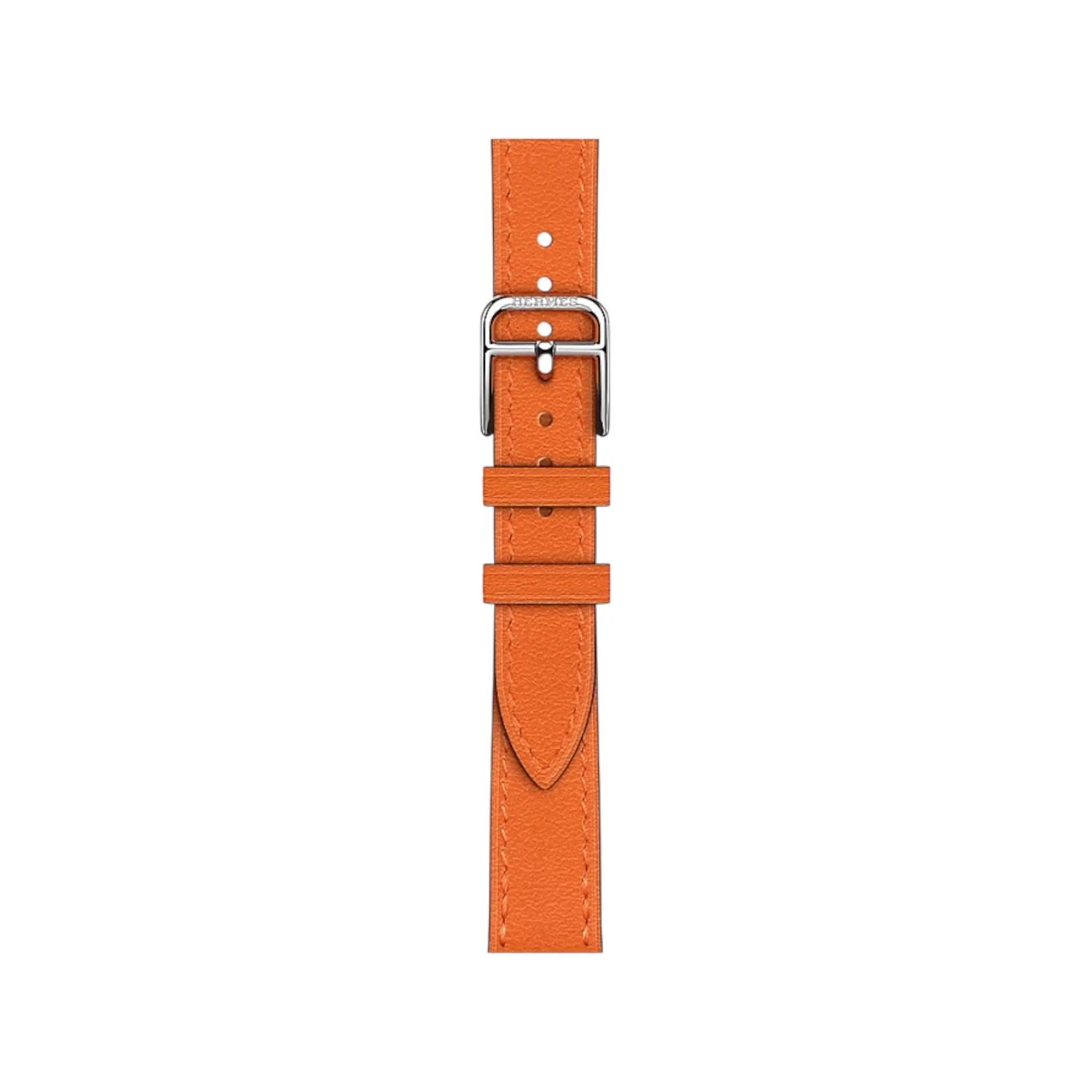 Hermès Apple Watch band 42mm - Orange Attelage Single Tour Hermès Apple Watch band 42mm - Orange Attelage Single Tour