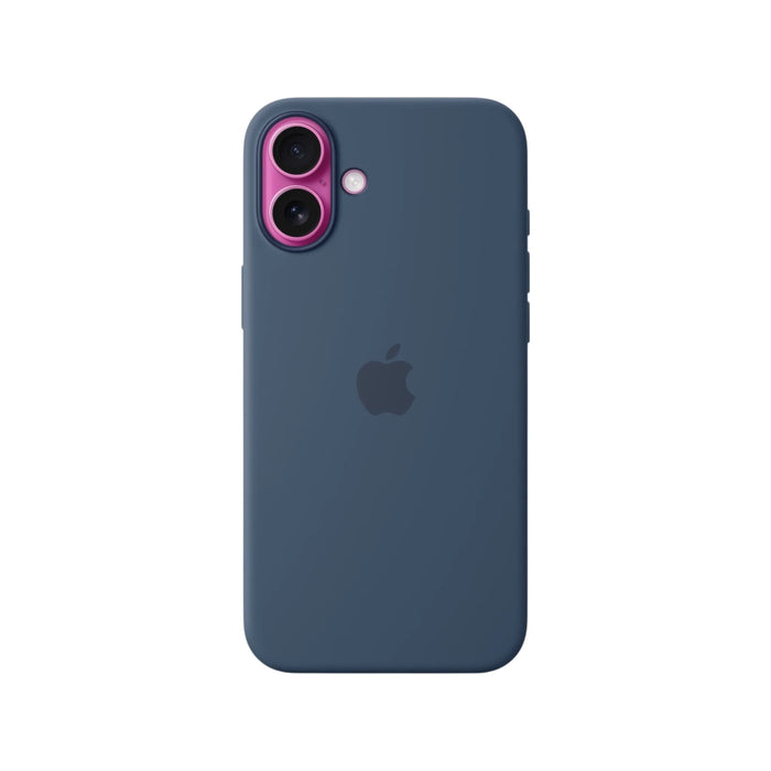 Apple iPhone 16 Plus Silicone Case with MagSafe in Denim
Available now from TaMiMi Projects in Qatar.