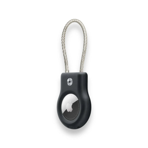 Belkin Secure Holder with Wire Cable for AirTag in Black, Available now from TaMiMi Projects in Qatar.