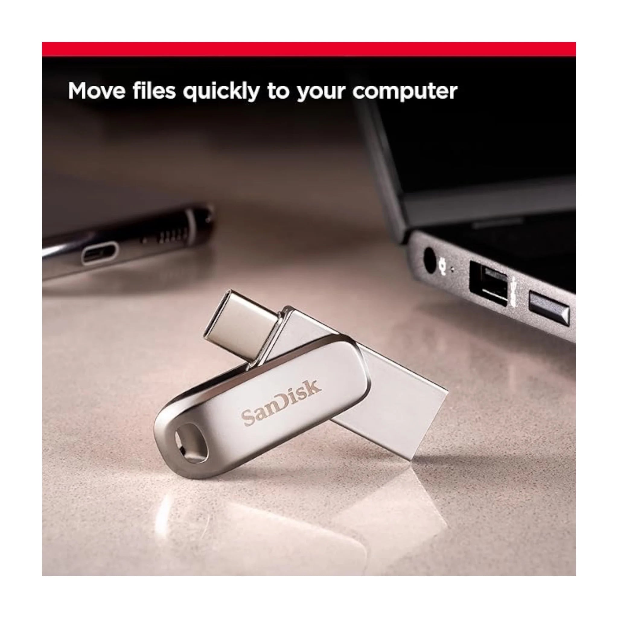 SanDisk Ultra Dual Drive Luxe USB-C - 128GB SanDisk Ultra Dual Drive Luxe USB-C - 128GB