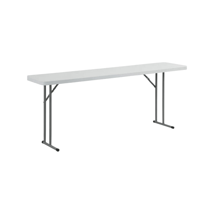 Portable Folding Table, Suitable for training rooms, labs, and meeting halls, 180 × 45 × 75 cm, from TaMiMi Projects, Qatar.