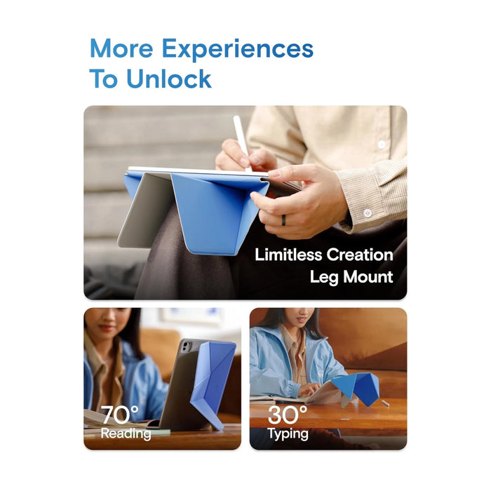 MOFT Dynamic Folio for iPad Pro 13" 
(M4 / M5) - Cement x Sapphire
Available now from TaMiMi Projects in Qatar.