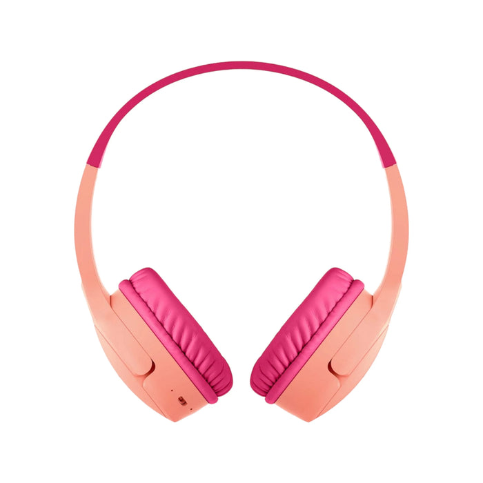 Belkin SoundForm Mini kids headphones, 85dB safe volume, pink color – TaMiMi Projects in Qatar

