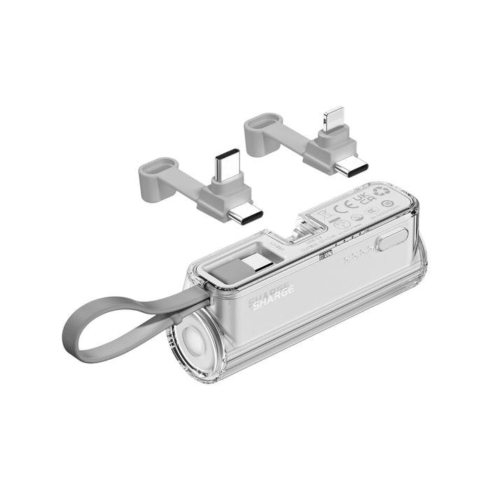 ‫احصل على باور بنك SHARGE Flow Mini من تميمي بروجكتس في قطر. تصميم صغير، شحن سريع، مع كيبل مدمج لأجهزة iPhone وAndroid. 