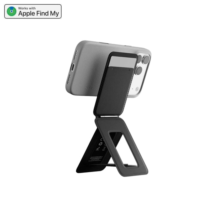 MOFT Trackable MagSafe Wallet Tripod Stand with Find My, real-time tracking and left-behind alerts. TaMiMi Projects Qatar.