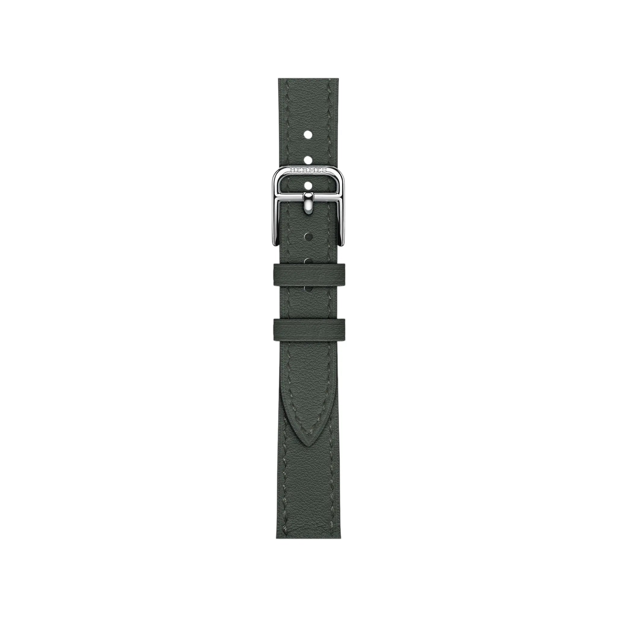 Hermès Apple Watch band 42mm - Vert Mangrove Attelage Single Tour