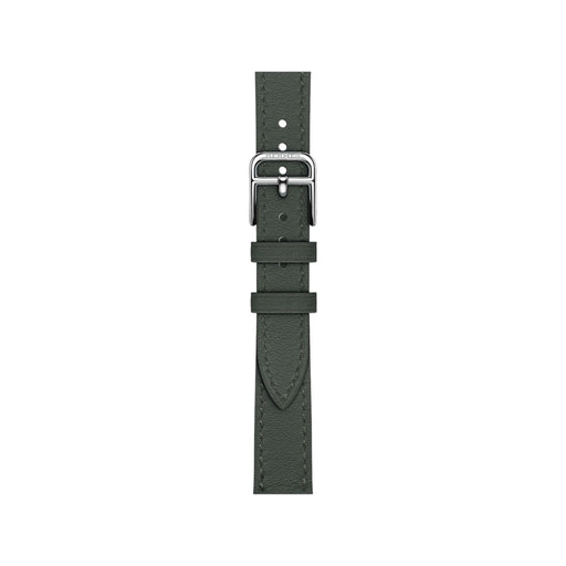 Hermès Apple Watch band 42mm - Vert Mangrove Attelage Single Tour, Available now from TaMiMi Projects in Qatar.