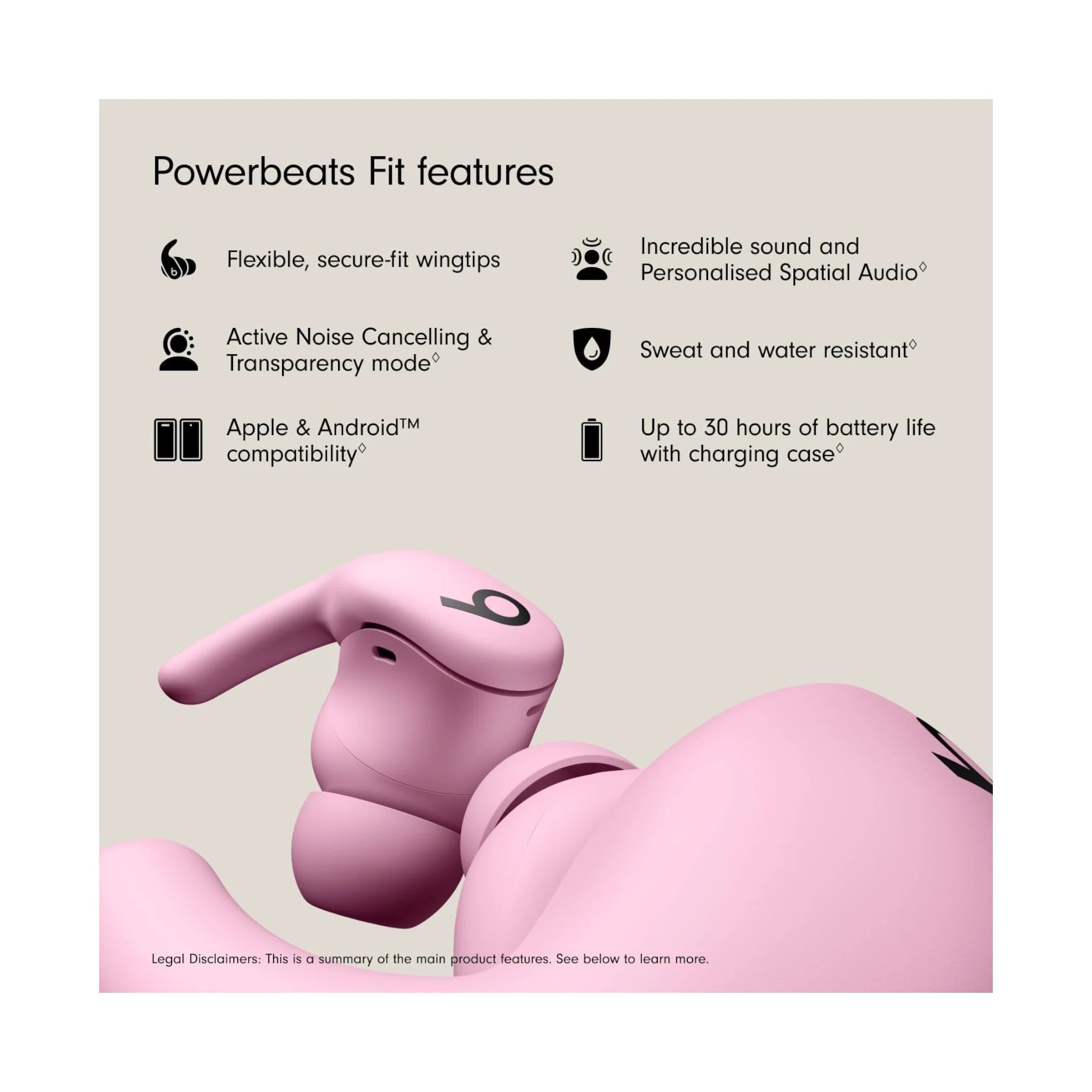 Powerbeats Fit Wireless Fitness Earbuds - Pink Powerbeats Fit Wireless Fitness Earbuds - Pink