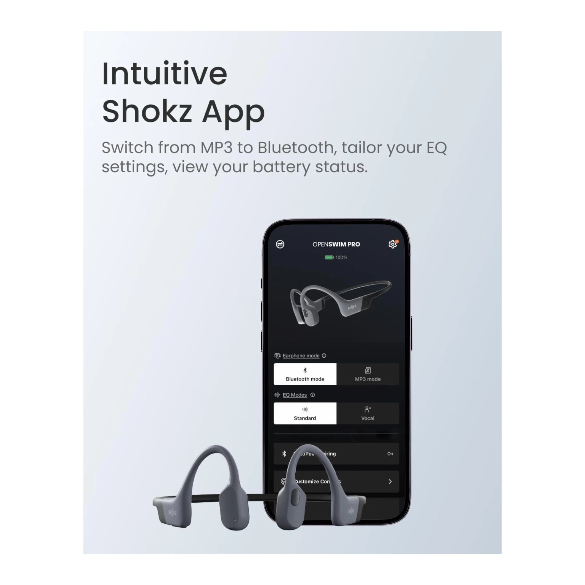 SHOKZ OpenSwim Pro - Grey SHOKZ OpenSwim Pro - Grey