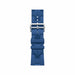 Sporty Hermès band from TaMiMi Projects Qatar. Soft, waterproof rubber with H motif and buckle. Fits Apple Watch 44/45/46/49 mm.