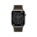 Hermès Apple Watch Band 46mm Barenia in Ebene. TaMiMi Projects Qatar.