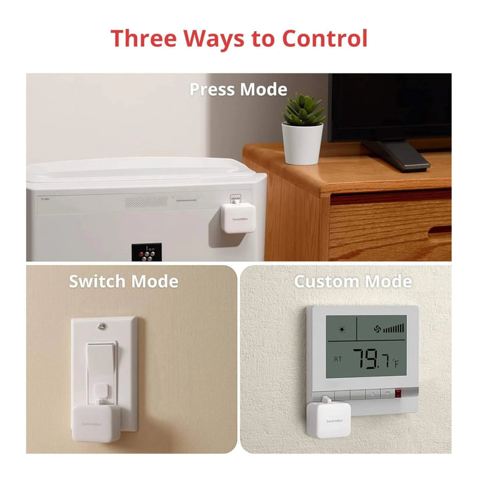 ‫احصل على مفتاح سويتش بوت من تميمى بروجكتس فى قطر. حوّل أي مفتاح تقليدي إلى ذكي بسهولة، متوفر باللون الابيض و الاسود. 