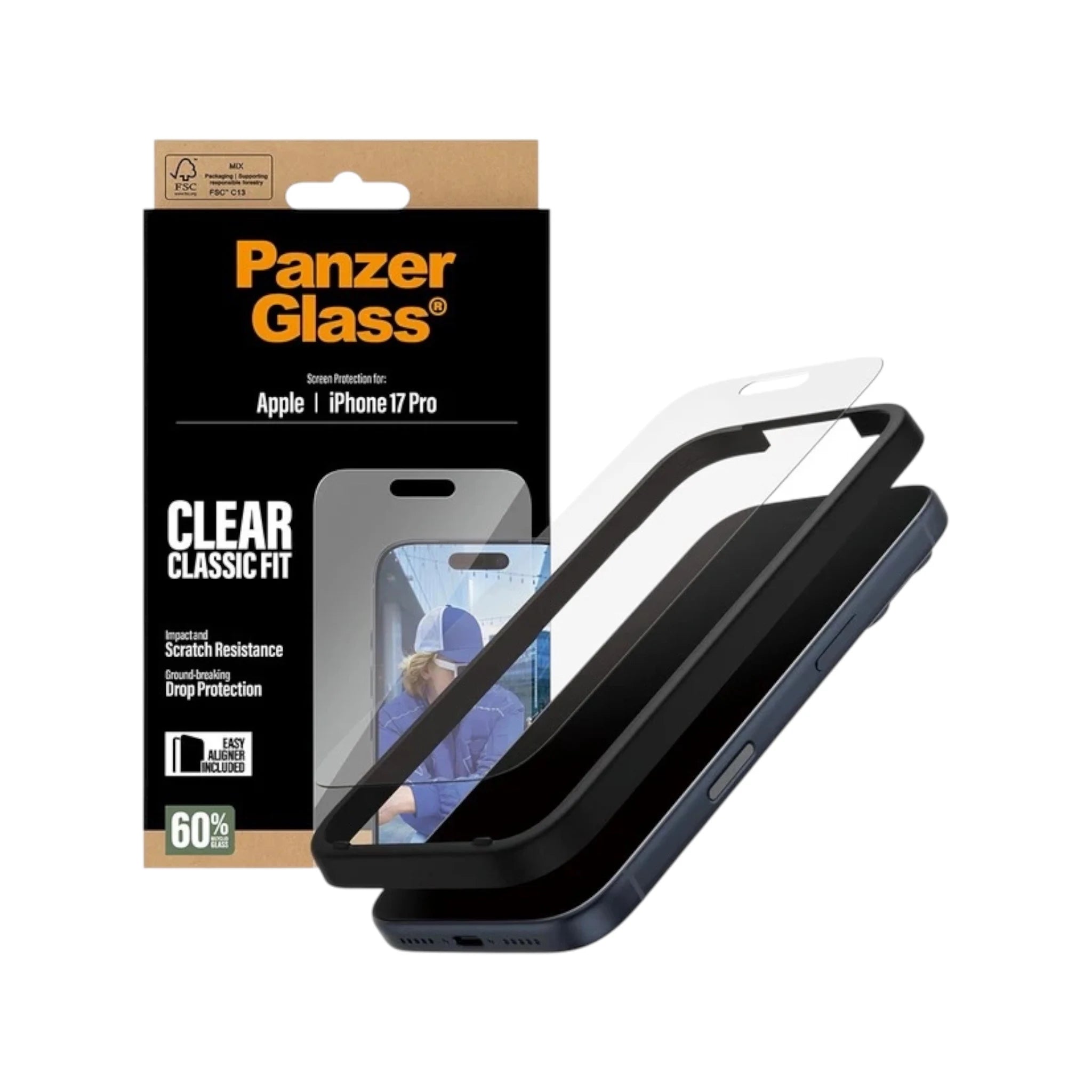PanzerGlass® Screen Protector iPhone 17 Pro | Classic Fit PanzerGlass® Screen Protector iPhone 17 Pro | Classic Fit