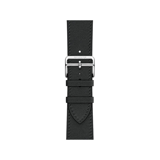 Apple Watch Hermès 46mm - Noir Clou De Selle, Available now from TaMiMi Projects in Qatar.