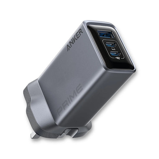 Anker Prime 100W GaN Charger - 3-Port, from 0 to 50% in just 30 minutes. Available now from TaMiMi Projects in Qatar.