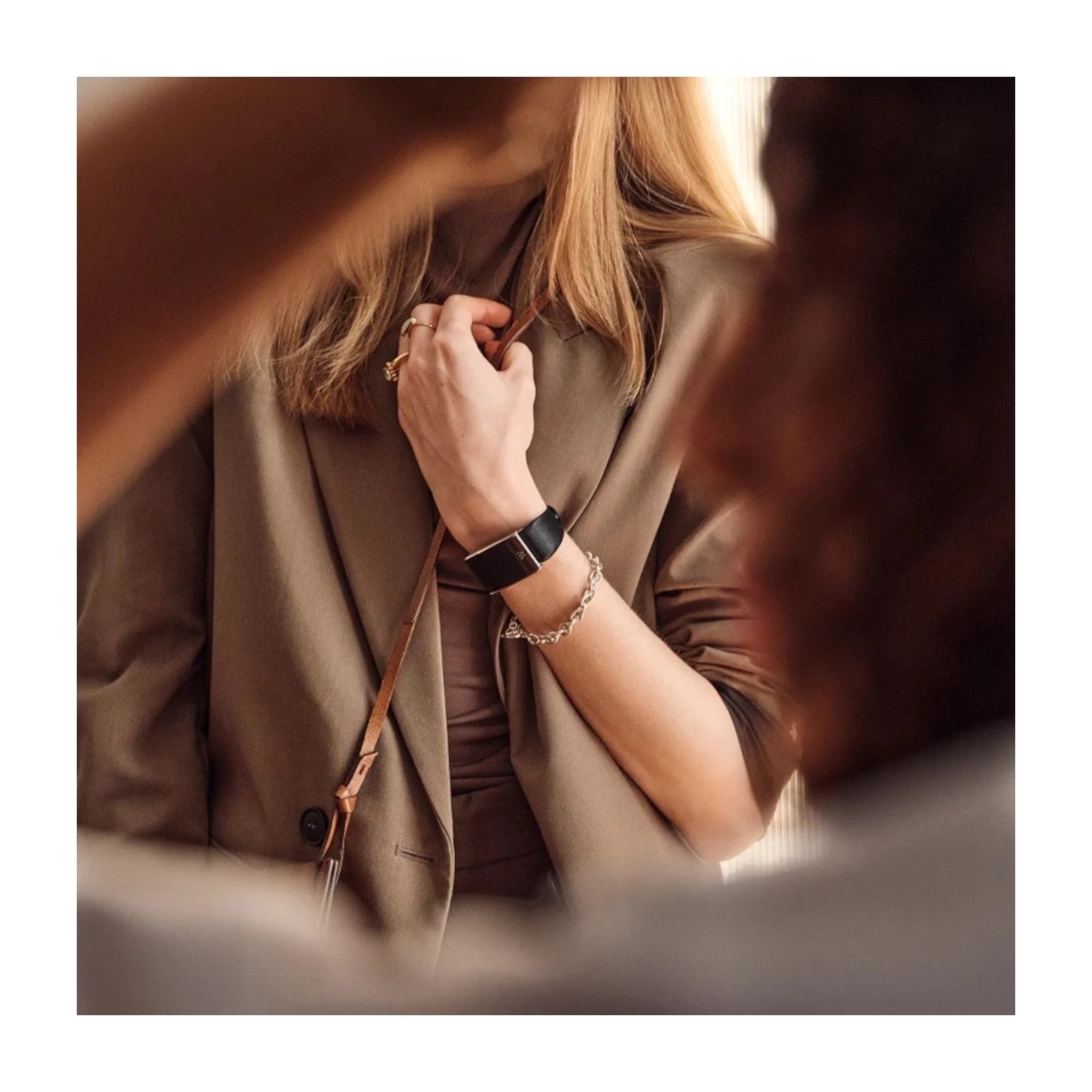 Whoop 5 LeatherLuxe Band - Black (Tapered) Whoop 5 LeatherLuxe Band - Black (Tapered)