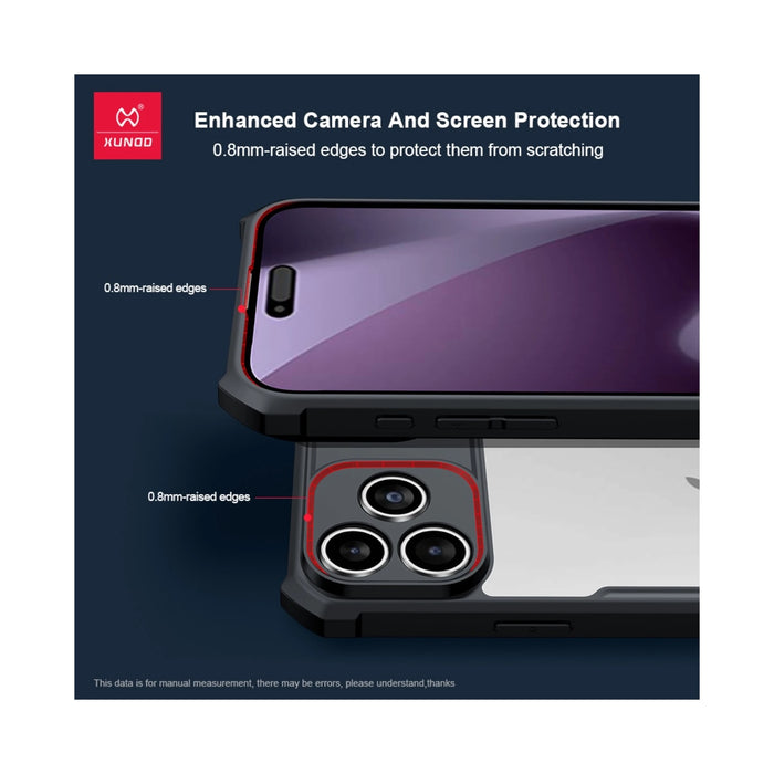 ‫ احصل على كفر اكسندد للايفون ١٧ برو من تميمى بروجكتس فى قطر. جودة عالية، حماية كاملة للزوايا والكاميرا. مقاوم للصدمات