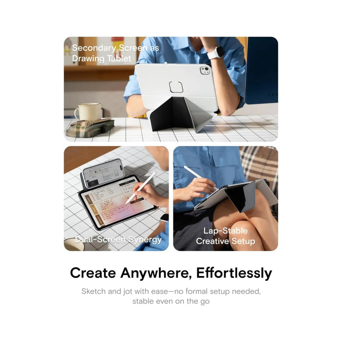 ‫كفر موفت Dynamic Folio للايباد برو ١١ من تميمي بروجكتس في قطر. حماية زوايا وأكثر من ٢٠ زاوية مشاهدة مع حامل مغناطيسي. 