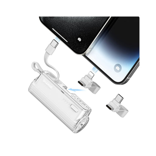 ‫احصل على باور بنك SHARGE Flow Mini من تميمي بروجكتس في قطر. تصميم صغير، شحن سريع، مع كيبل مدمج لأجهزة iPhone وAndroid. 