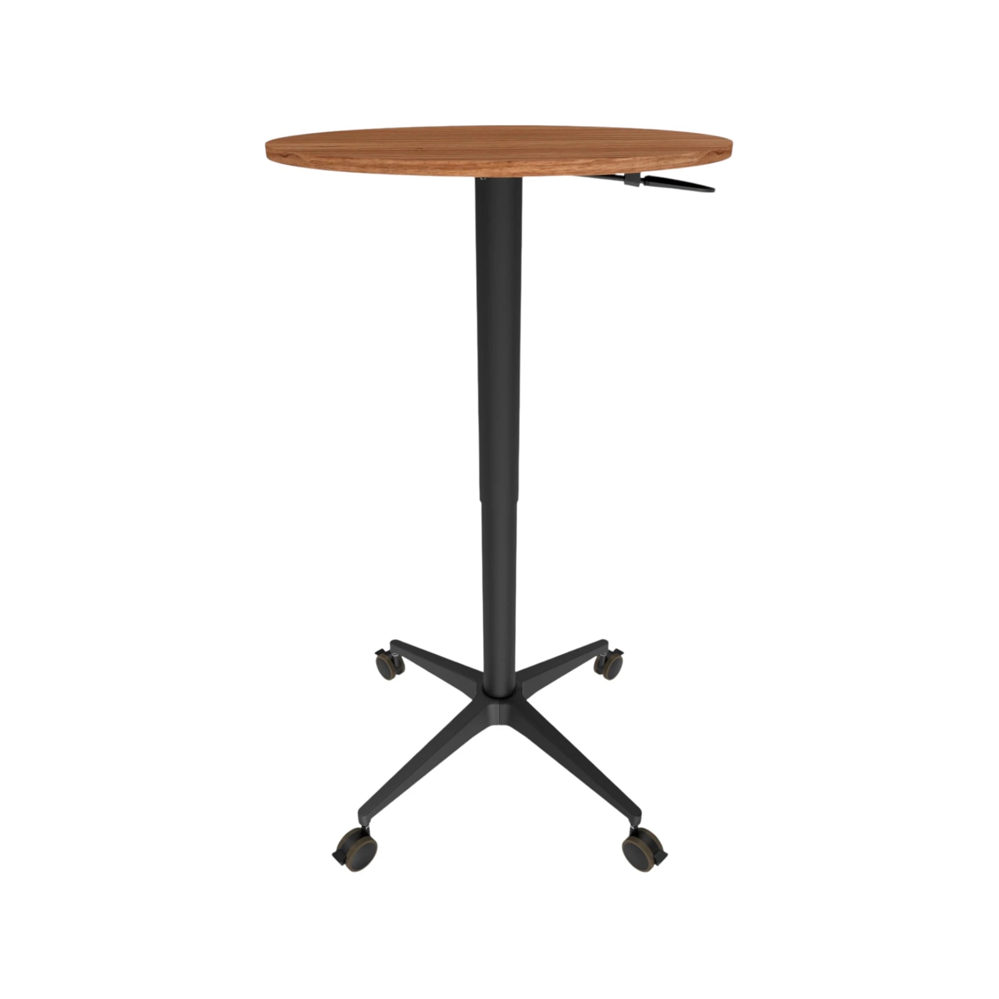 Adjustable Round Floor Table - Hickory Adjustable Round Floor Table - Hickory