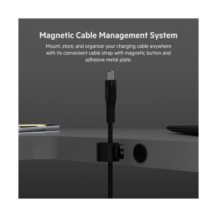 Belkin BoostCharge Pro Flex Braided USB-C Cable (3M) 30x more durable than standard cables, at TaMiMi Projects in Qatar.