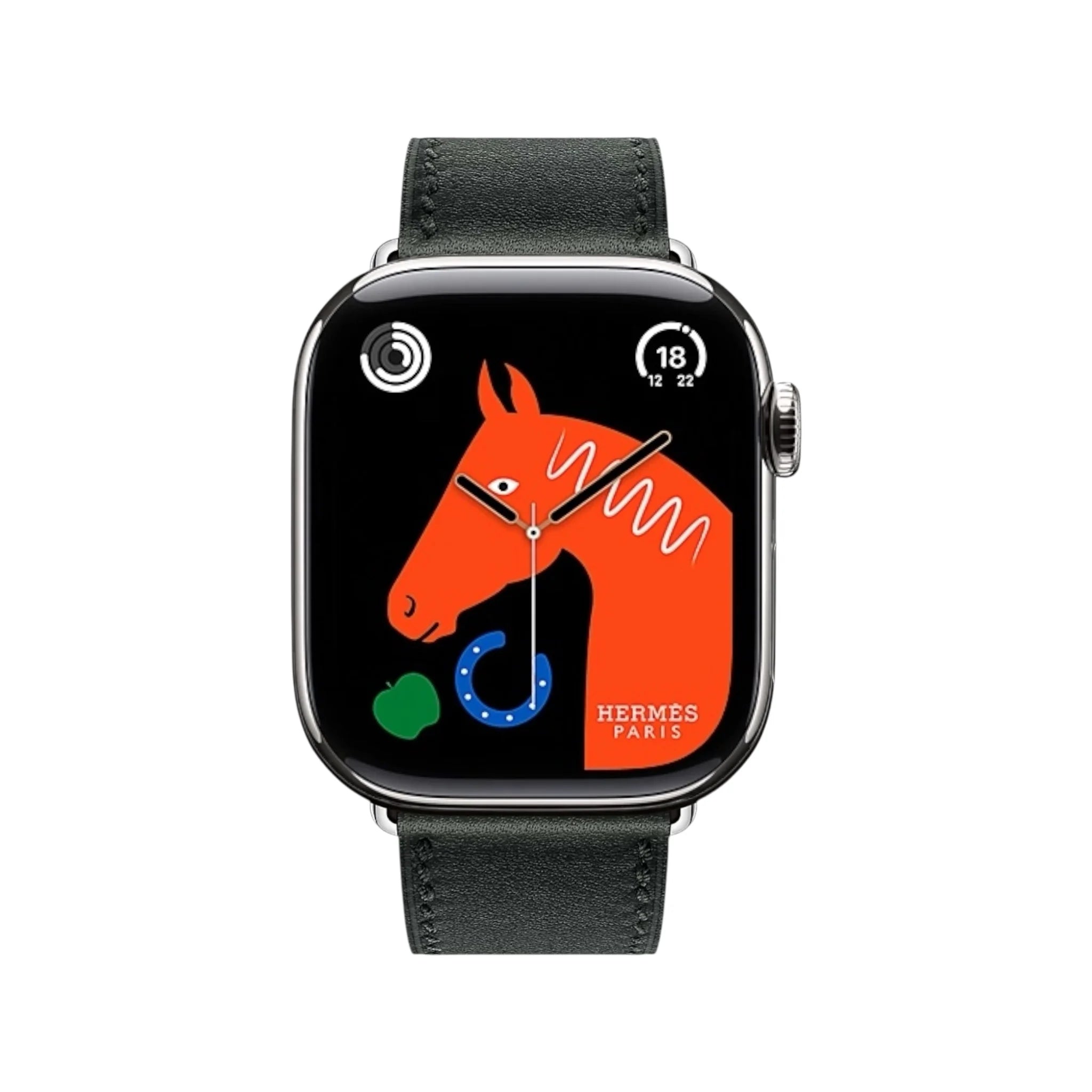 Hermès Apple Watch band 42mm - Noir Swift calfskin Hermès Apple Watch band 42mm - Noir Swift calfskin
