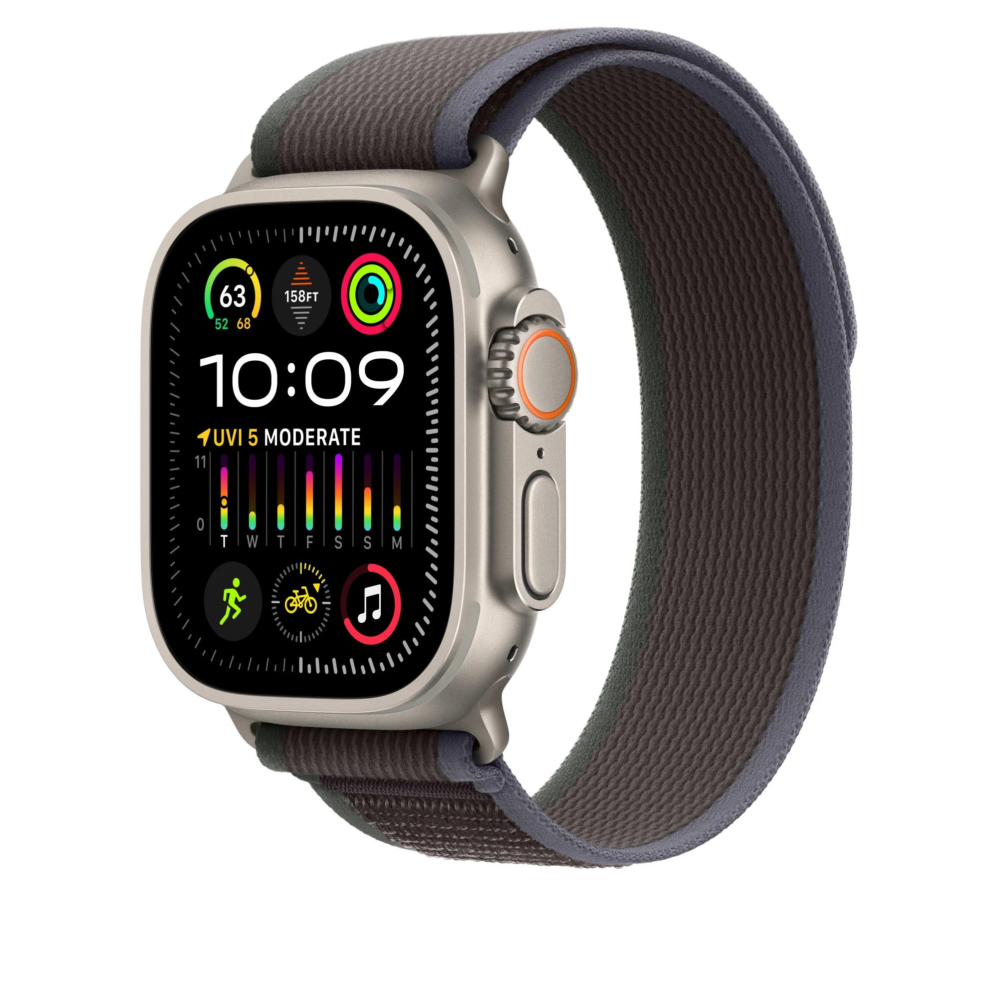 Apple Watch Band - Trail Loop - 49mm - Blue/Black - S/M Apple Watch Band - Trail Loop - 49mm - Blue/Black - S/M