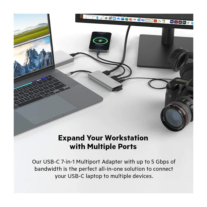 Belkin USB-C Hub 7-in-1 MultiPort Adapter 100W