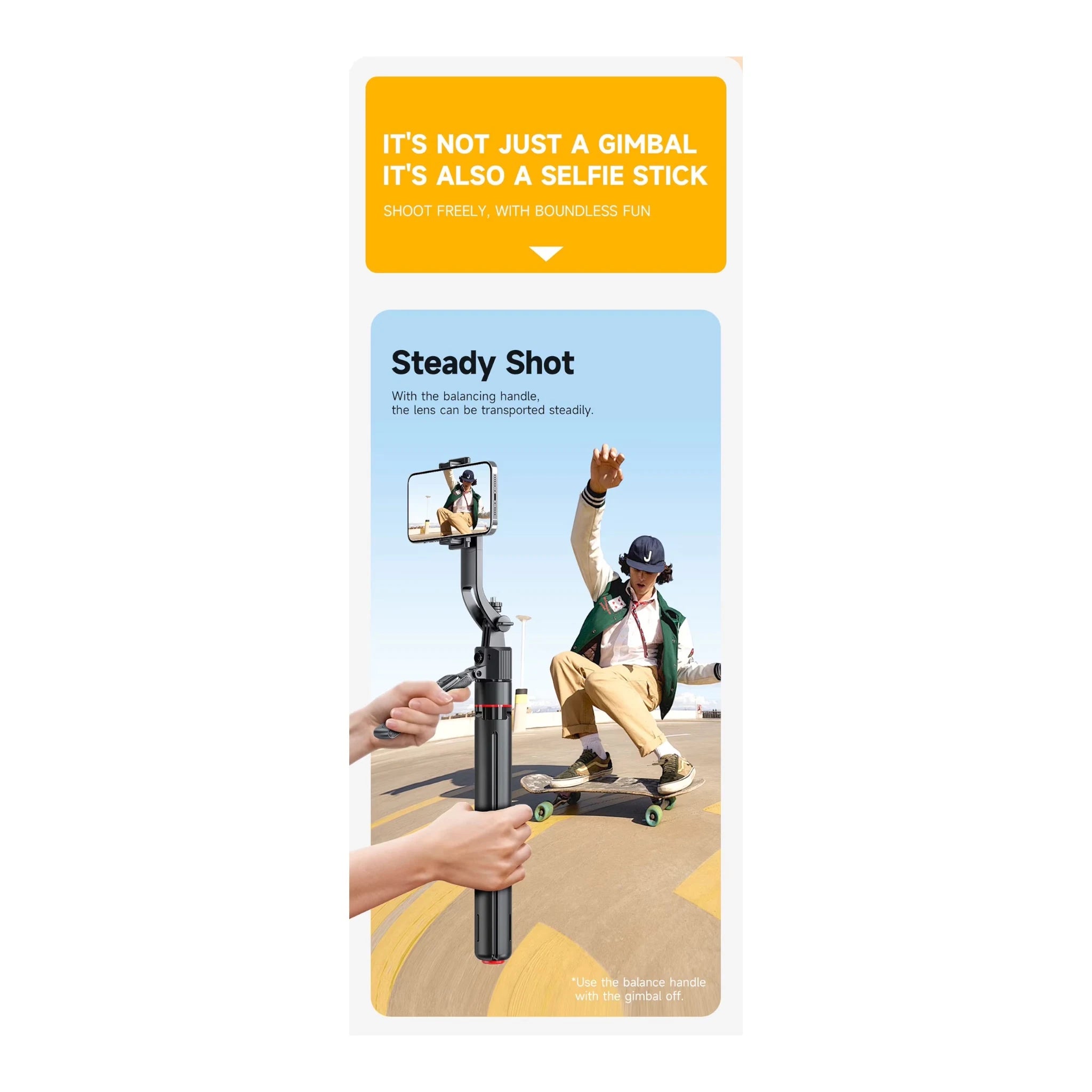 Tracking Gimbal Selfie Stick Tripod Tracking Gimbal Selfie Stick Tripod