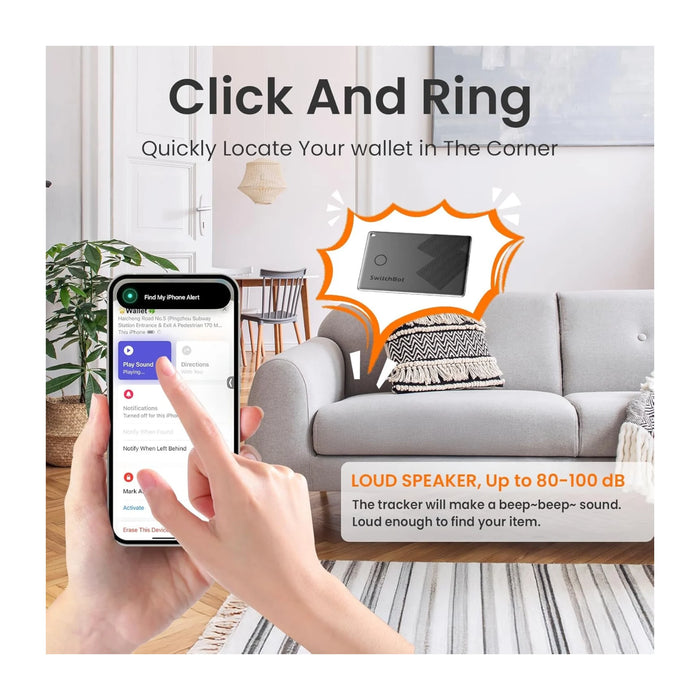 SwitchBot Wallet Tracker Card - Works with Apple Find My. Up to 3 years battery life. TaMiMi Projects Qatar.