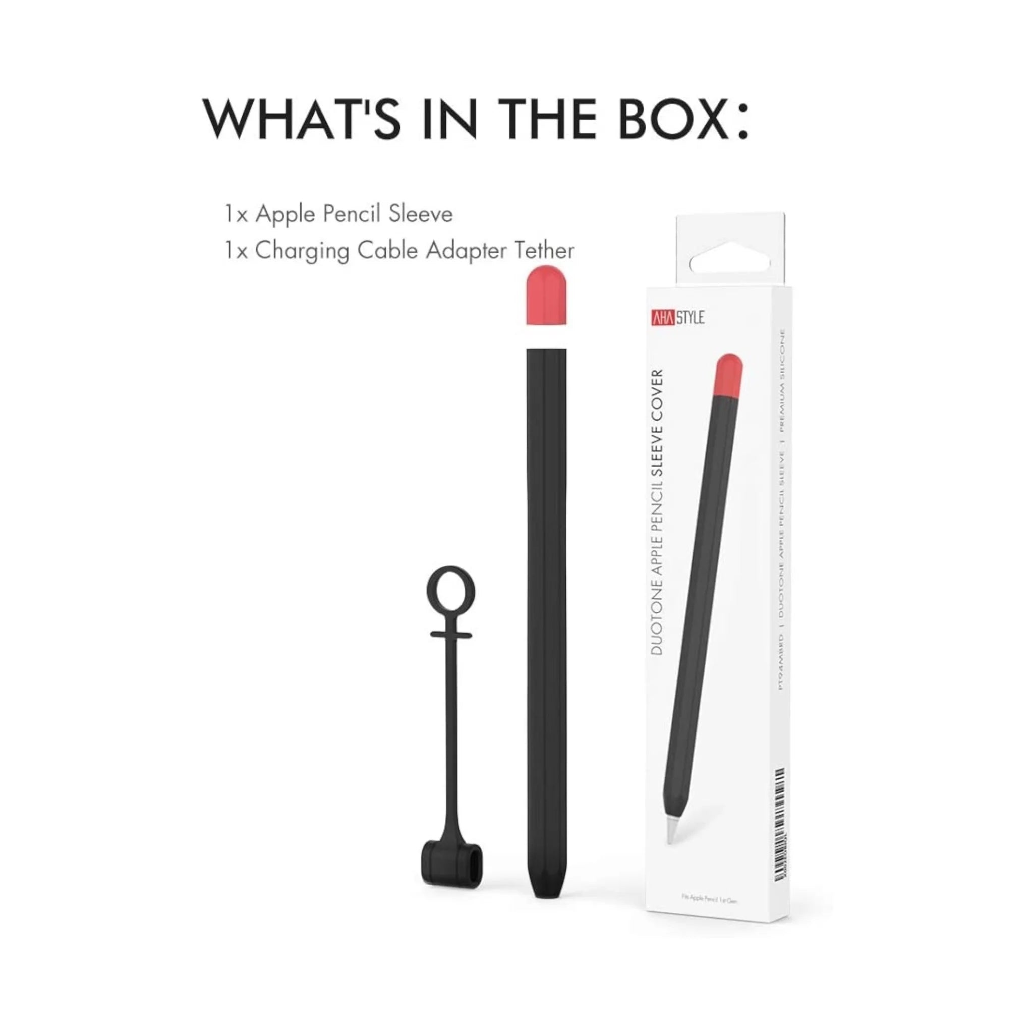 AhaStyle Case for Apple Pencil1 - Black AhaStyle Case for Apple Pencil1 - Black