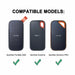 Hard Case for SanDisk Extreme Portable SSD, EVA Shockproof Storage Bag - available from TaMiMi Projects in Qatar.