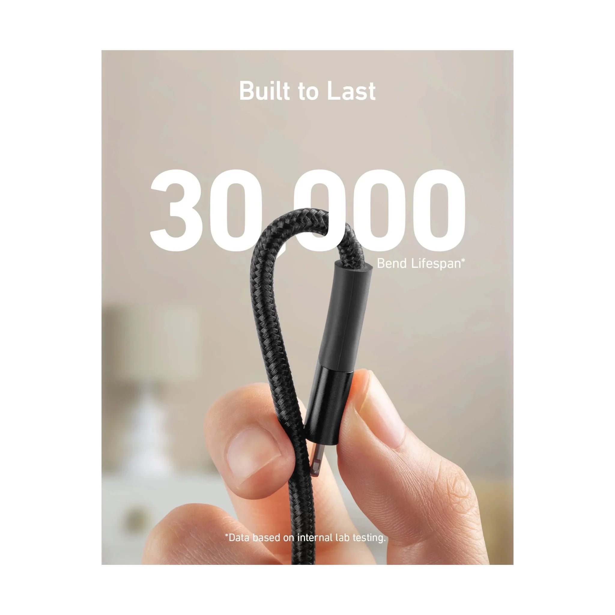 Anker USB-A to Lightning Cable (6ft) - black Anker USB-A to Lightning Cable (6ft) - black