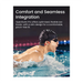 SHOKZ OpenSwim Pro, 32GB of MP3 storage seamlessly packed into one device. TaMiMi Projects Qatar.