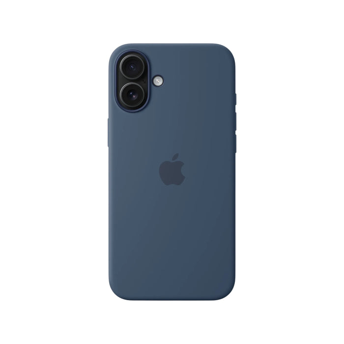 Apple iPhone 16 Plus Silicone Case with MagSafe in Denim
Available now from TaMiMi Projects in Qatar.