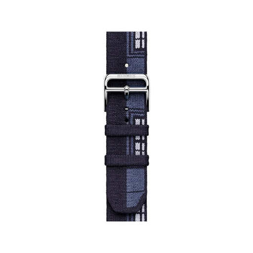 Hermès Apple Watch 42mm band Faubourg Party in Bleu Nuit. TaMiMi Projects Qatar.