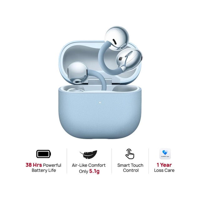 ‫احصل على سماعة هواوي FreeClip 2 من تميمي بروجكتس في قطر. تصميم Open-Ear، بطارية حتى ٣٨ ساعة، مكالمات واضحة، مقاومة للماء