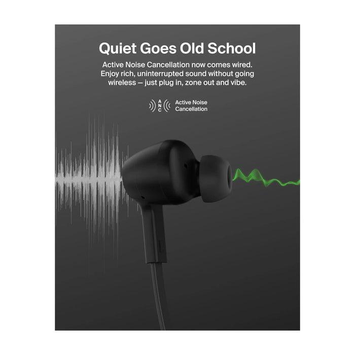 Belkin SoundForm USB-C In-Ear Earphones with ANC - Black
Available now from TaMiMi Projects in Qatar.