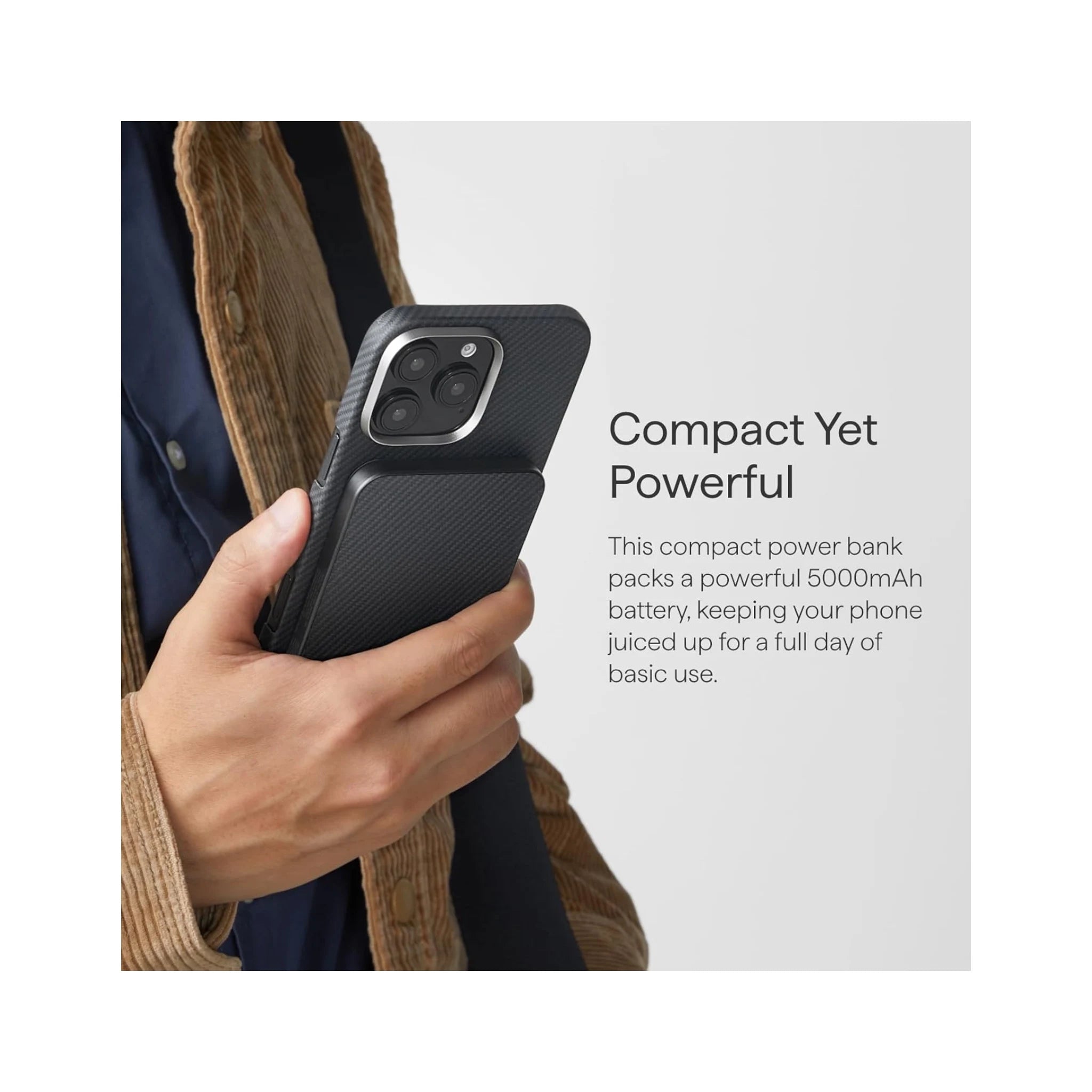 Pitaka MagSafe Portable Charger 5000mAh - Black Pitaka MagSafe Portable Charger 5000mAh - Black