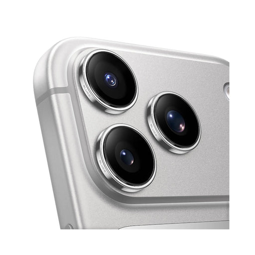 Blueo Sapphire PVD Steel Camera Ring for iPhone 17 Pro/17 Pro Max - Silver، Available now from TaMiMi Projects in Qatar.