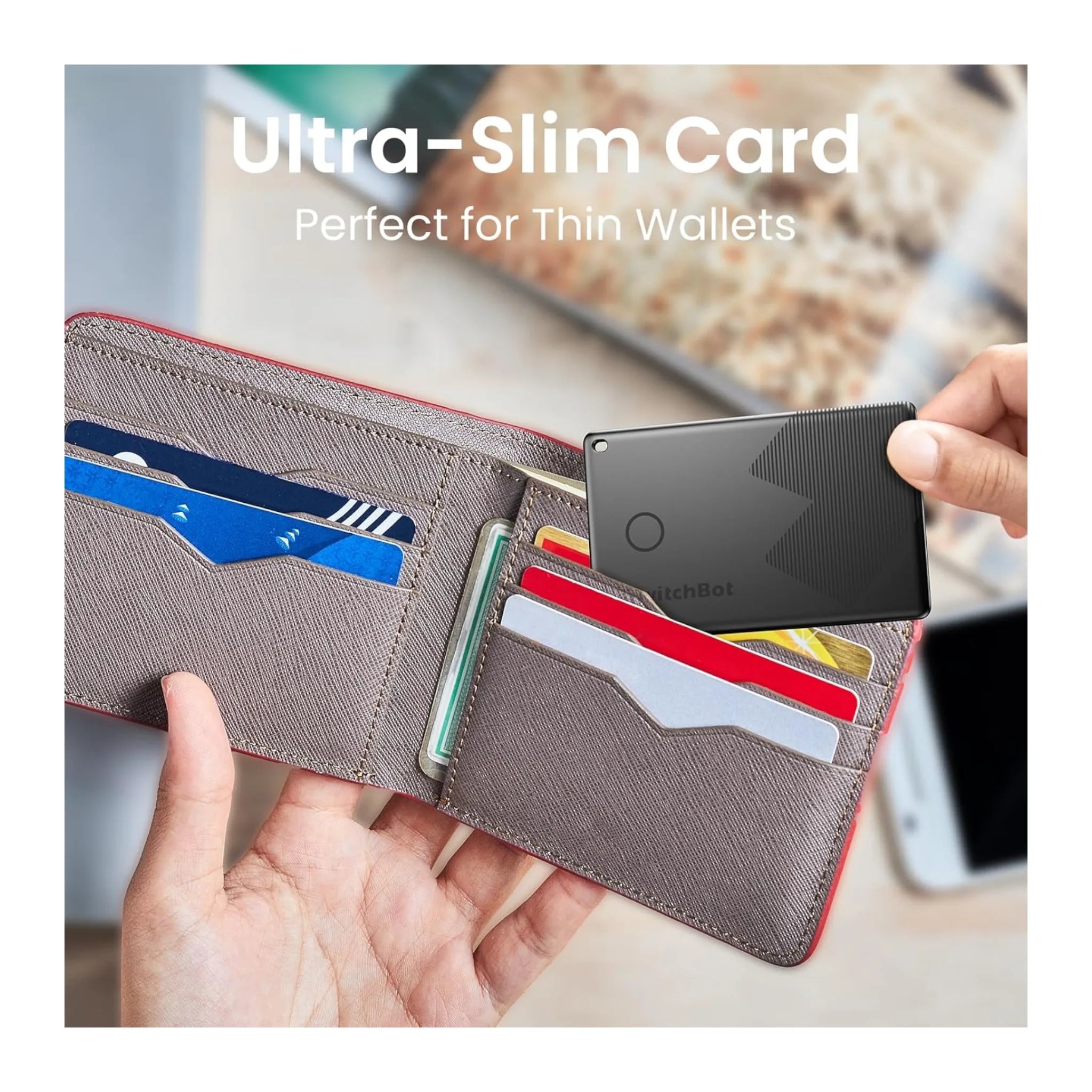 SwitchBot Wallet Tracker Card with Apple Find My SwitchBot Wallet Tracker Card with Apple Find My