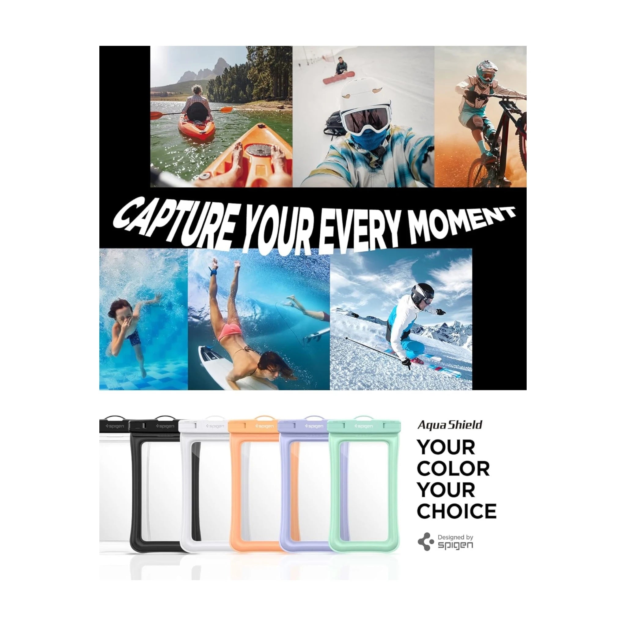 كفر سبيجن للهواتف ضد الماء - برتقالي كفر سبيجن للهواتف ضد الماء - برتقالي