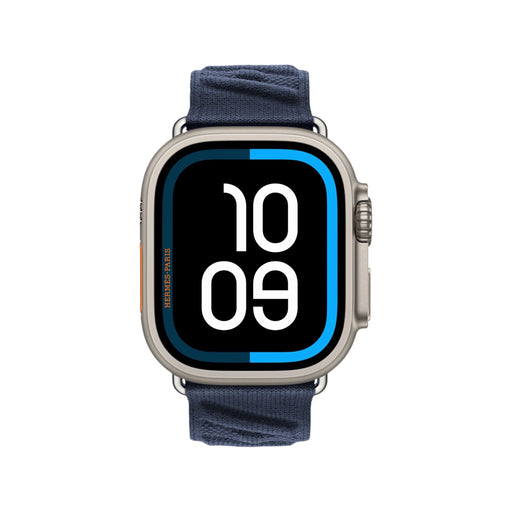 Hermès Ultra 3 Apple Watch 49mm GPS + Cellular Titanium Case with Bleu Nuit En Mer – TaMiMi Projects Qatar