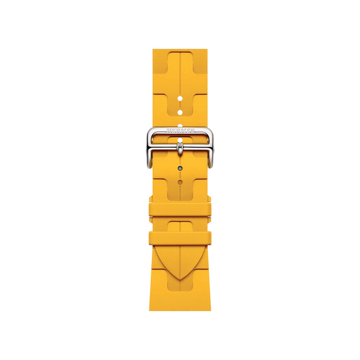 Hermès Apple Watch Band 46mm in Jaune Kilim. TaMiMi Projects Qatar.