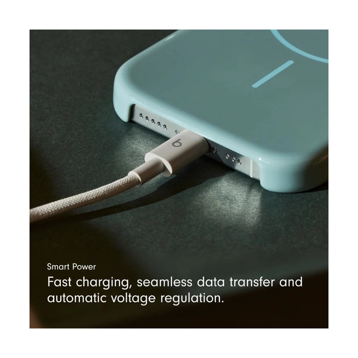 Beats USB‑C to USB‑C Woven Cable (1.5 m) - Surge Stone, available now from TaMiMi Projects in Qatar.