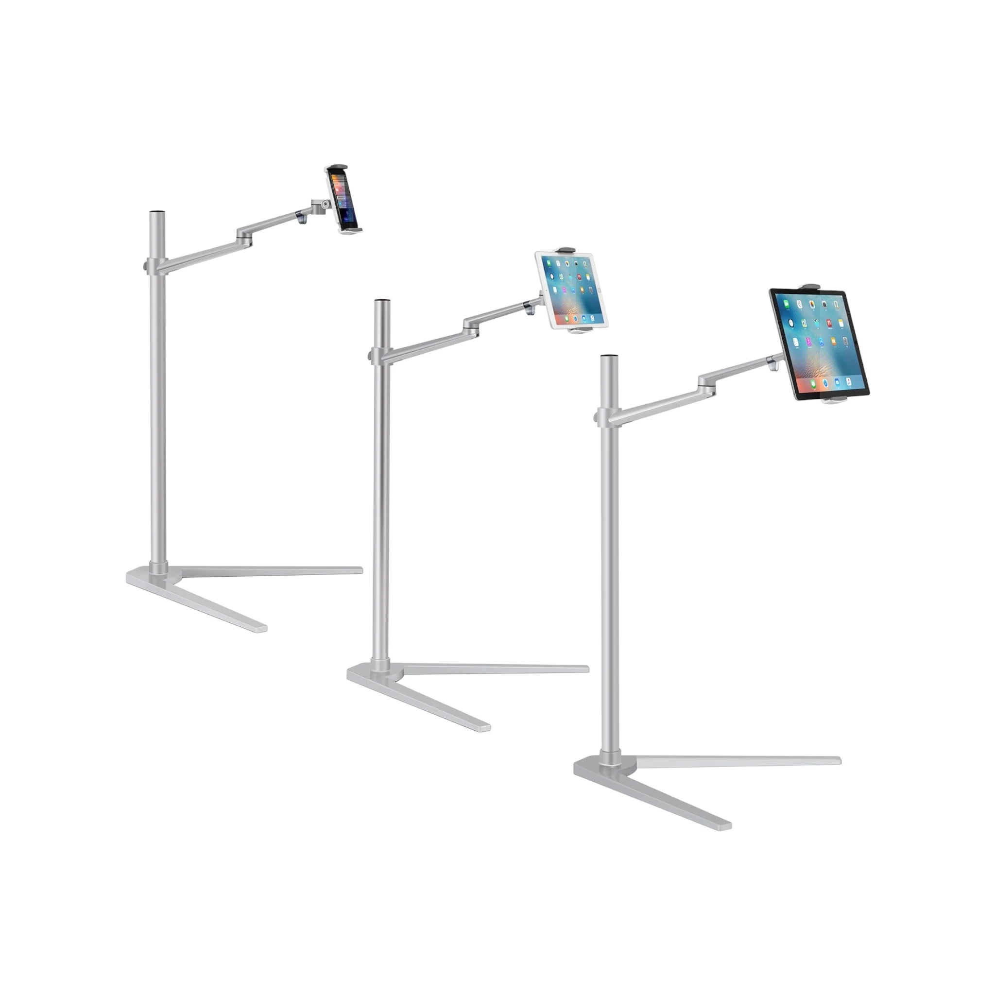 Phone and Tablet Floor Stand - Silver Phone and Tablet Floor Stand - Silver
