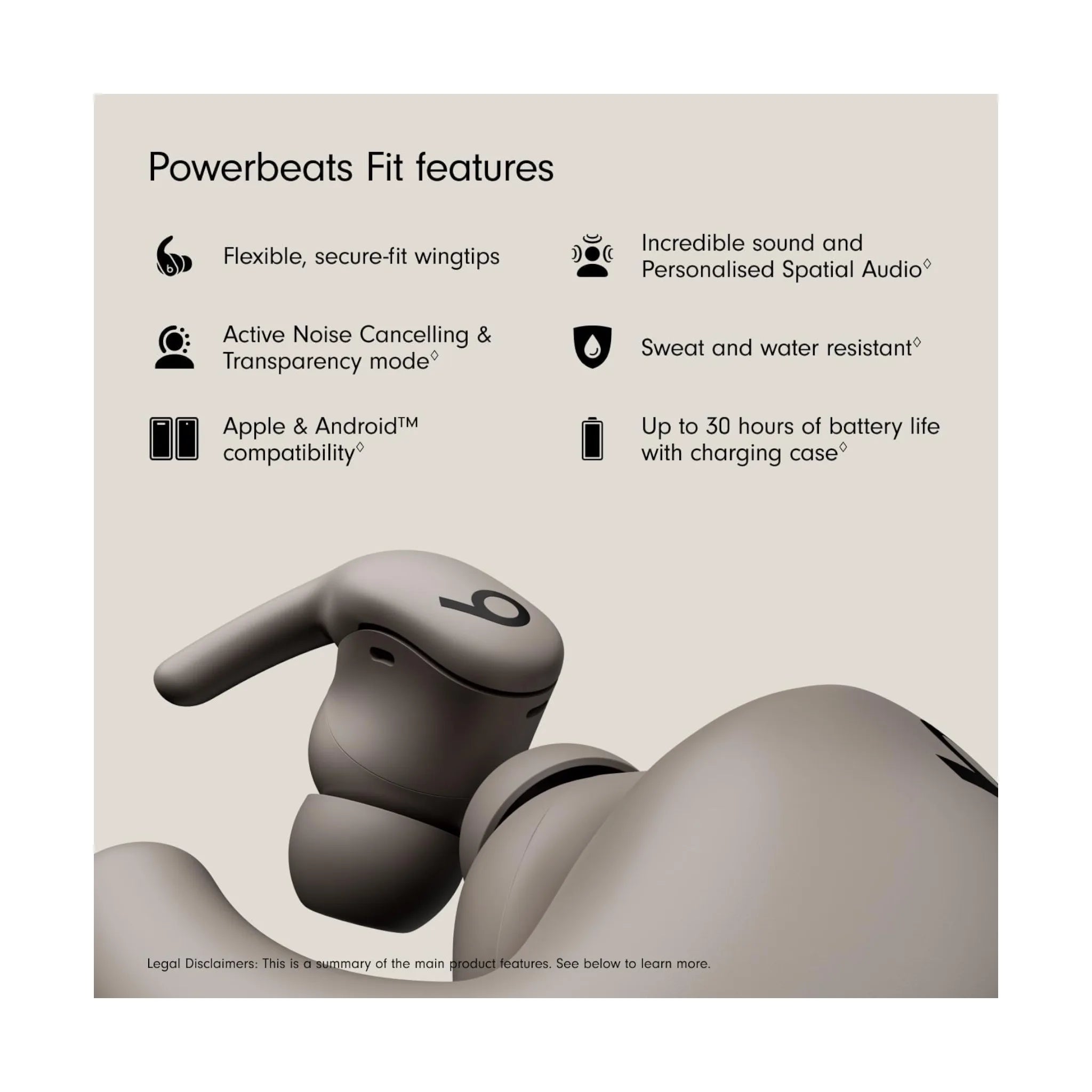 Powerbeats Fit Wireless Fitness Earbuds - Grey Powerbeats Fit Wireless Fitness Earbuds - Grey