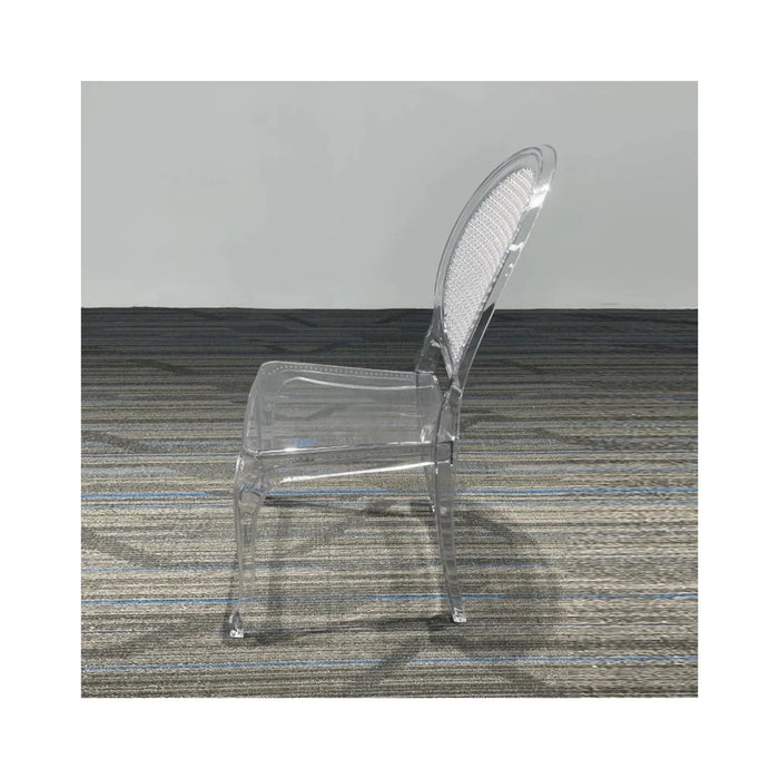 ‫احصل على كرسي شفاف من تميمي بروجكتس في قطر. تصميم عصري أنيق لحفلات الزفاف والاستقبالات.